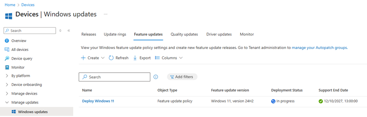 Upgrade to Windows 11 with Intune