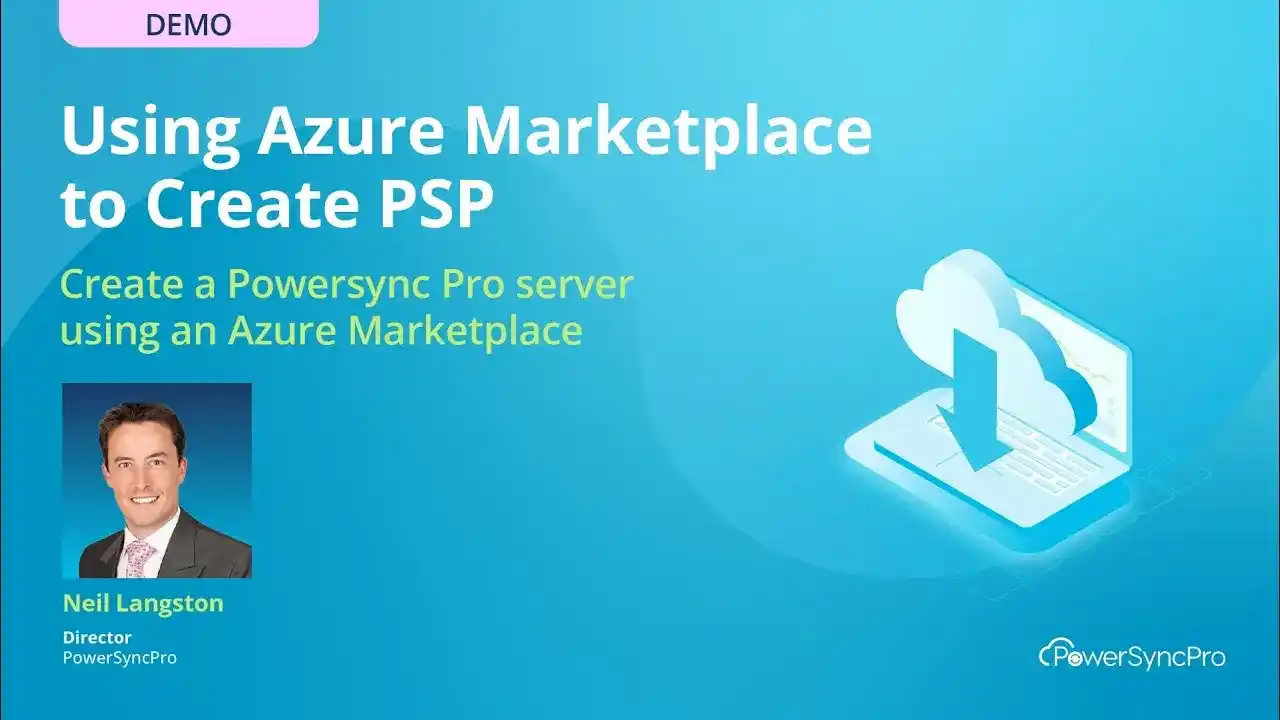 <h5>Using Azure Marketplace to create PowerSyncPro</h5>