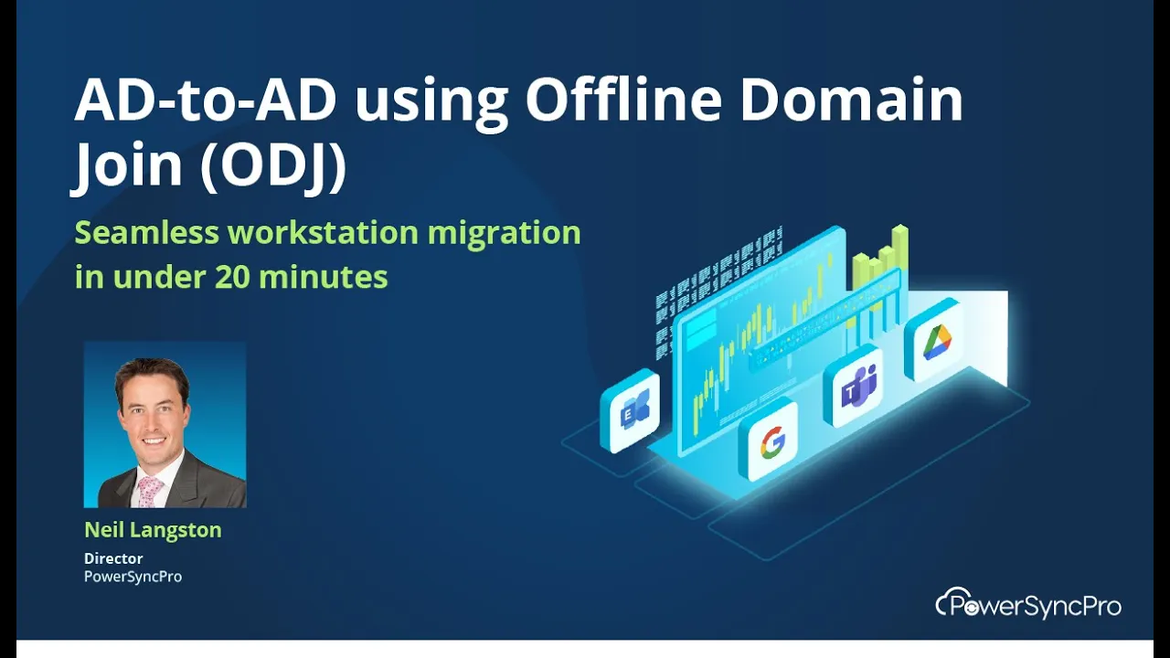 <h5>AD to AD using Offline Domain Join (ODJ) migration in under 20 minutes&nbsp;</h5>