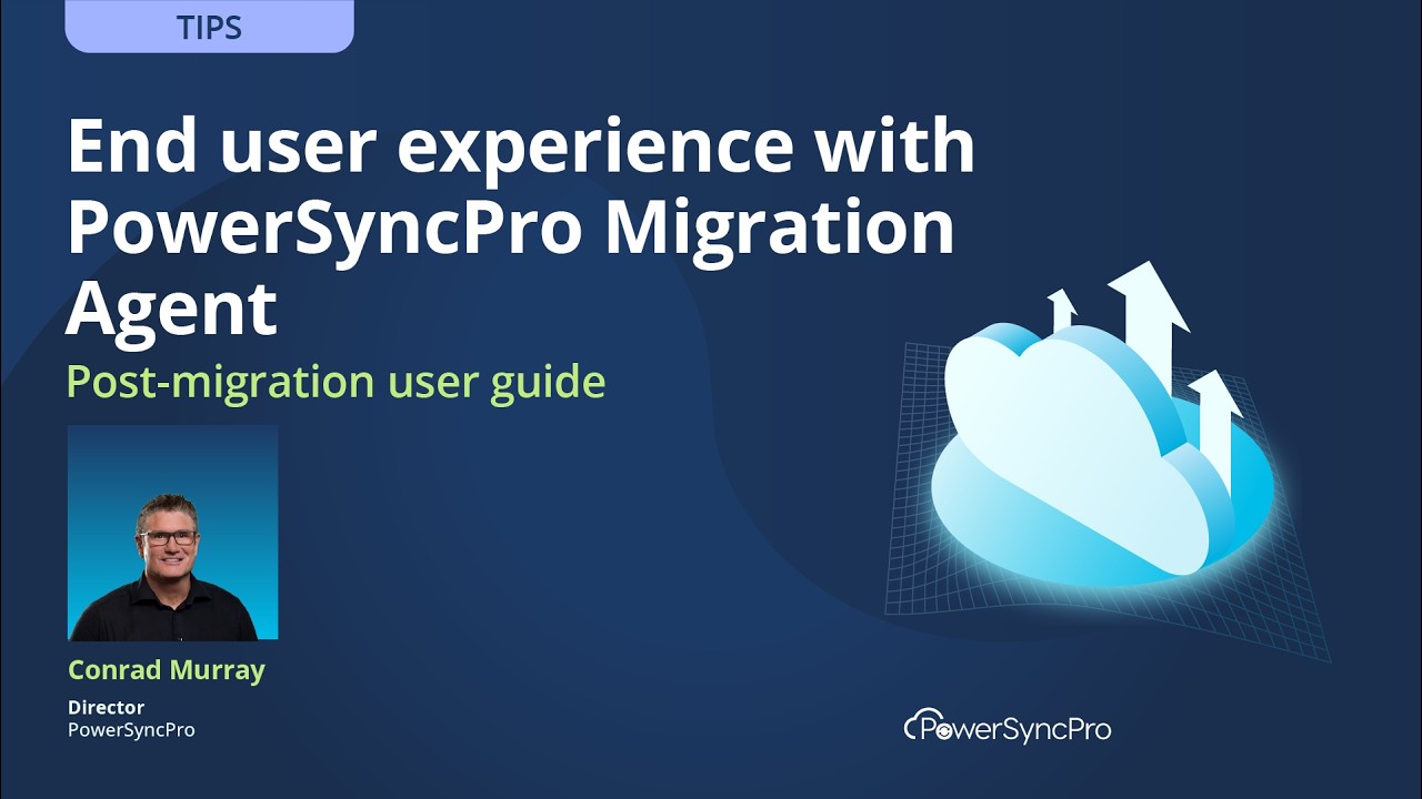 <h5>The end-user experience for PowerSyncPro Migration Agent</h5>